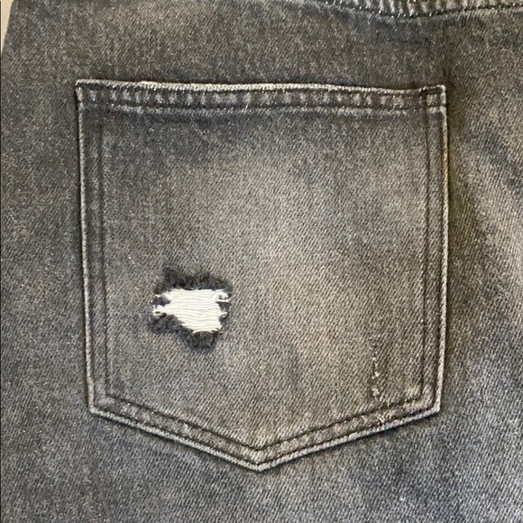 Free People black denim mini skirt sz 29 - Picture 5 of 8